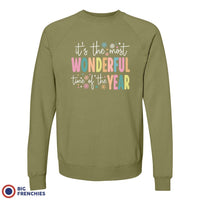 It's The Most Wonderful Time Of The Year Christmas Unisex Organic Cotton Sweatshirt