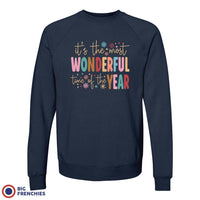 It's The Most Wonderful Time Of The Year Christmas Unisex Organic Cotton Sweatshirt