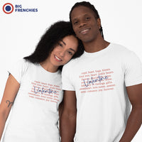 Valentine Love Words Men's Organic Cotton Tee