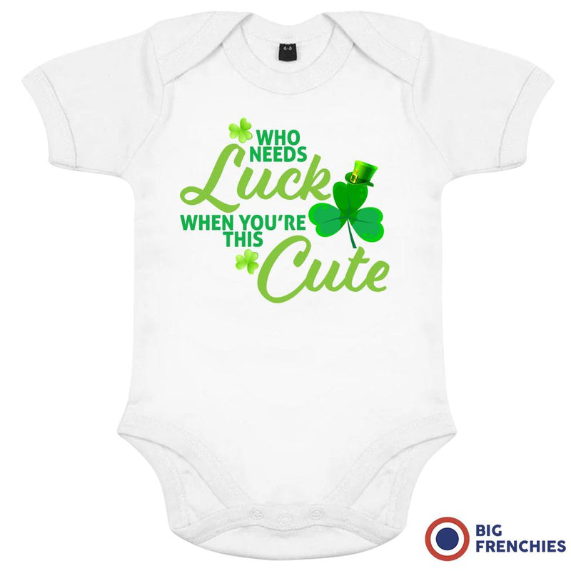 Who Needs Luck When you're This Cute Organic Cotton Baby Onesie