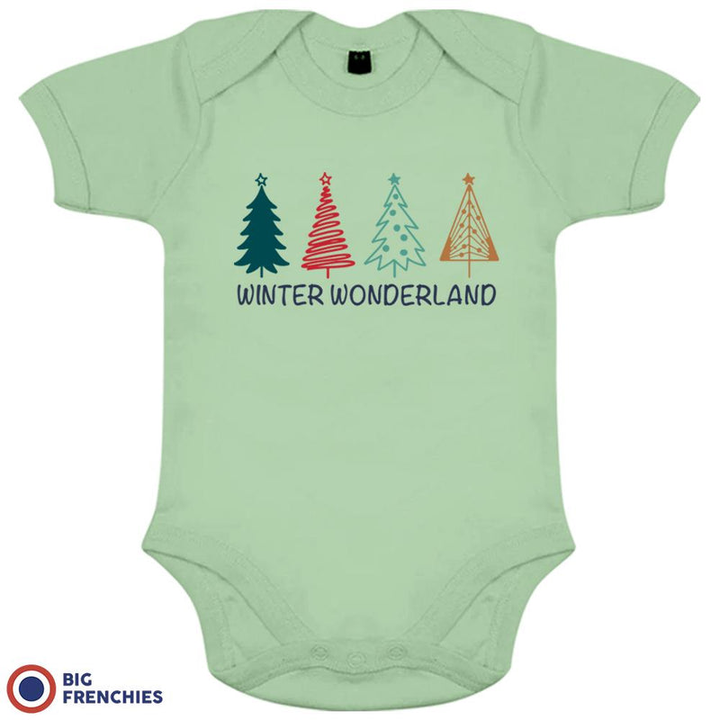 Winter Wonderland Christmas Organic Cotton Baby Onesie