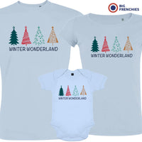 Winter Wonderland Christmas Matching Family Organic Tees (Set of 3)