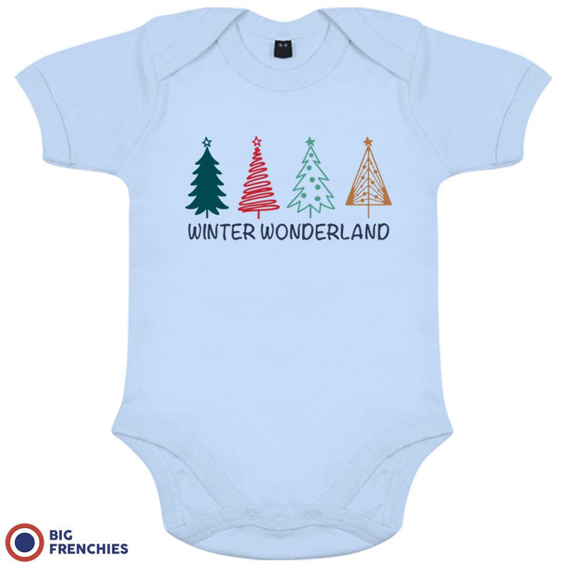 Winter Wonderland Christmas Organic Cotton Baby Onesie