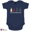 Winter Wonderland Christmas Organic Cotton Baby Onesie