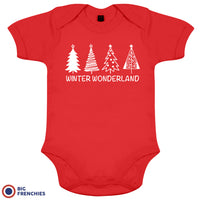 Winter Wonderland Christmas Organic Cotton Baby Onesie