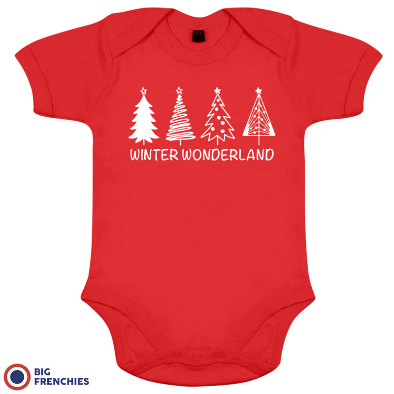 Winter Wonderland Christmas Organic Cotton Baby Onesie