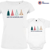 Winter Wonderland Christmas Mom and Child Organic Cotton family Set (Set of 2)