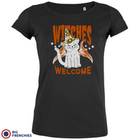 Witches Welcome Halloween Women's Organic Cotton Tee