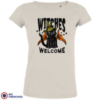 Witches Welcome Halloween Women's Organic Cotton Tee