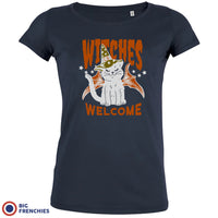 Witches Welcome Halloween Women's Organic Cotton Tee