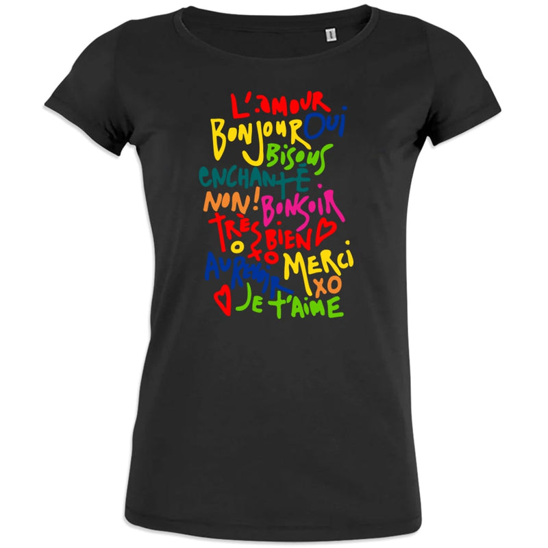 French Words Women's Organic Cotton Tee