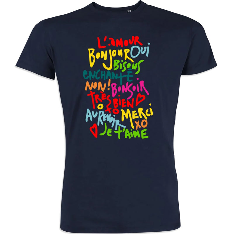 French Words Men's Organic Cotton Tee