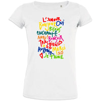 French Words Women's Organic Cotton Tee