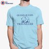 Quand Je Vais Travailler Men's Organic Cotton Tee