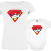 Super Mom Super Baby Mom and Baby Organic Cotton family Set (Set of 2)