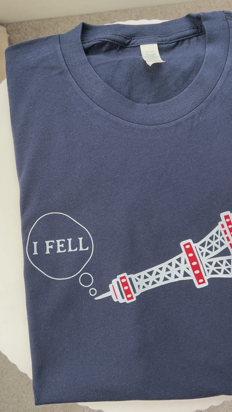 I Fell Tower Women's Organic Cotton Tee