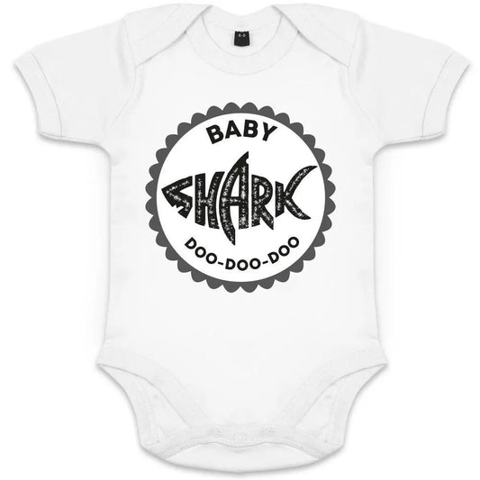 Baby Shark Doo-Doo-Doo Organic Baby Onesie Big Frenchies