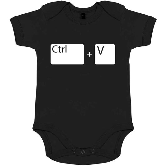 Ctrl+V Organic Baby Onesie Big Frenchies