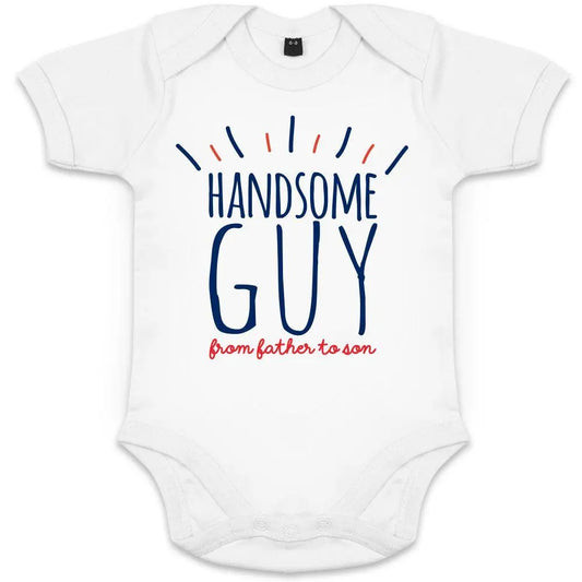 Handsome Guy Organic Baby Boy Onesie Big Frenchies