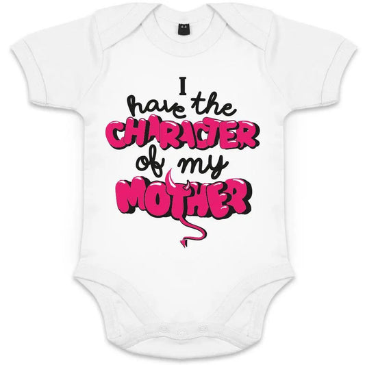 I Have The Character Of My Mother Organic Baby Girl Onesie Big Frenchies