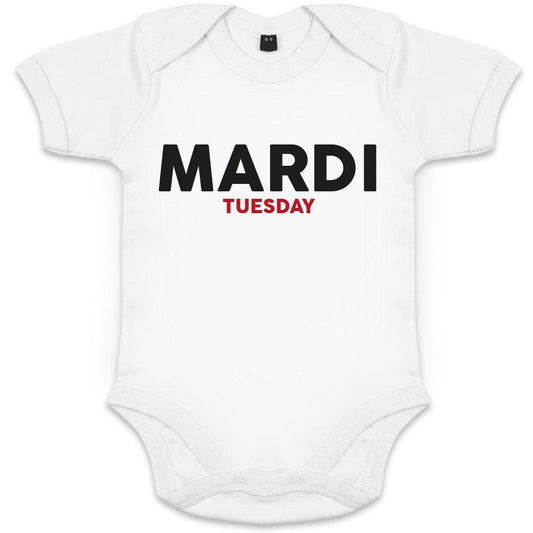 Mardi/Tuesday Organic Baby Onesie - bigfrenchies