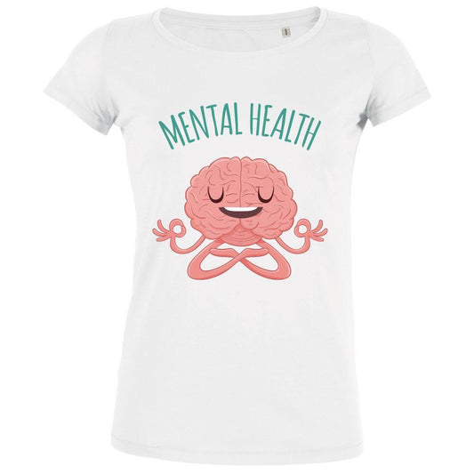 Brain Meditating Mental Health Women's Organic Tee - BIG FRENCHIES