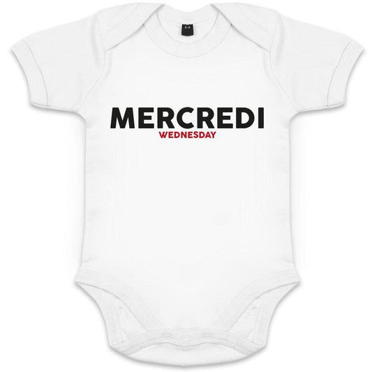 Mercredi/Wednesday Organic Baby Onesie - bigfrenchies