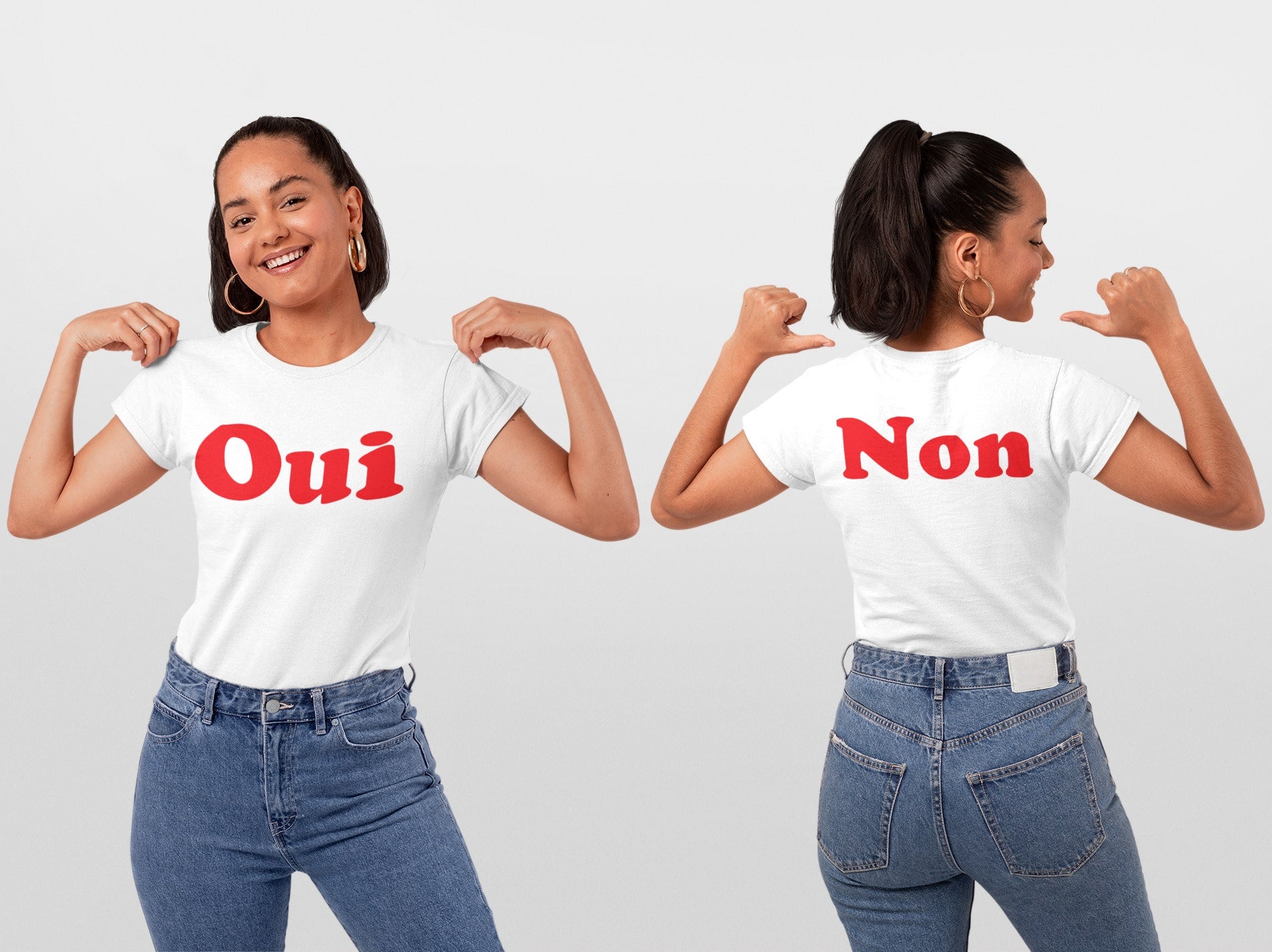 Oui Non Women's Organic T-Shirt – BIG FRENCHIES