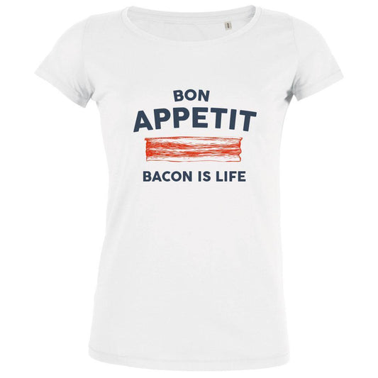 Bon Appetit Bacon Is Life Women's Organic Tee - bigfrenchies
