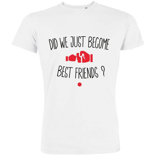 Did We Just Become Best Friends Men's Organic Tee - bigfrenchies