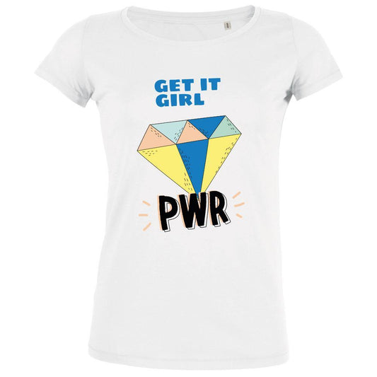 Get It Girl PWR Women's Organic Tee - bigfrenchies