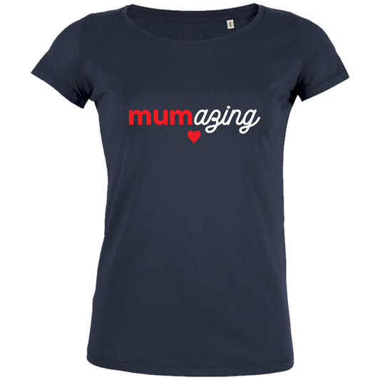 Mumazing Women's Organic Navy Tee - BIG FRENCHIES